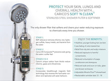 Load image into Gallery viewer, Soft 'N Clean 5-Stage Stainless Steel Shower Filter and Softener