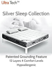 Load image into Gallery viewer, Ultra Tech Silver Sleep Collection Grounding Mattress
