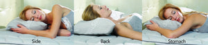 Patented Memo-Temp Silver Ion Hypoallergenic Adjustable Pillow