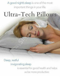 Patented Memo-Temp Silver Ion Hypoallergenic Adjustable Pillow