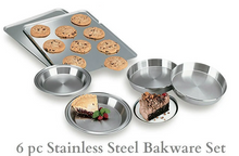 Load image into Gallery viewer, 6 Piece Ultra Tech II Surgical Stainless Steel Bakeware Set
