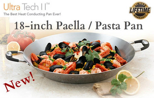 Ultra-Tech 18" Paella and Pasta Pan